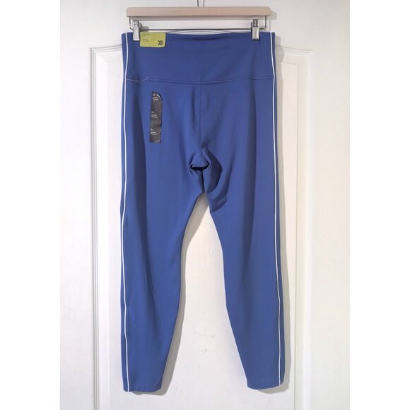 All In Motion | Women’s Everyday Soft High-Rise Piped 7/8 Leggings In Blue - Picture 3 of 13